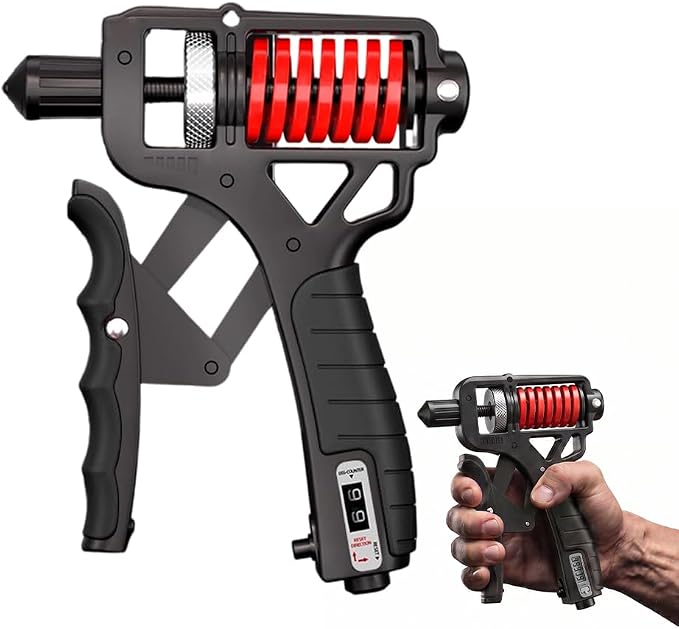 Adjustable Hand Grip Strengthener Gripper Nonslip Grip Trainer with 5-165KG Resistance for Stronger Wrists Fingers And Hands
