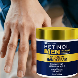 Water Ice Levin Retinol Men Anti-Aging Hand Cream With Vitamin A C E Bee Venom Moisturizing Firming Hand Care 100g