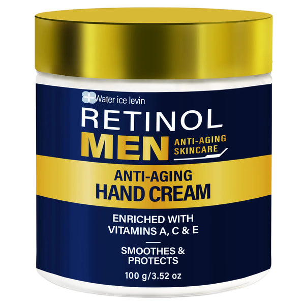 Water Ice Levin Retinol Men Anti-Aging Hand Cream With Vitamin A C E Bee Venom Moisturizing Firming Hand Care 100g