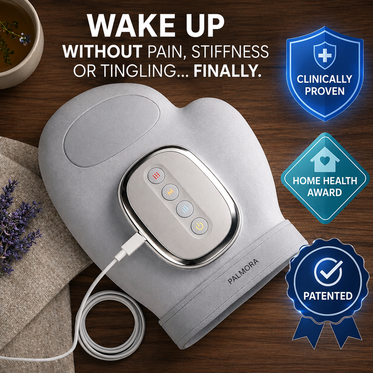 Palmora™ Hand Massager  Professional Relief at Home