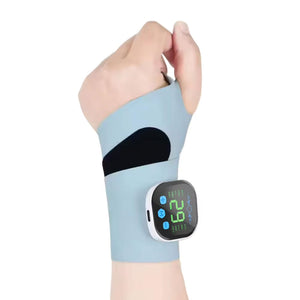 EMS Electric Hand Wrist Massager 10 Mode Vibration Massage 29 Levels Massage Hands Rechargeable Wrist Brace Protector Wrap