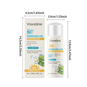 Sun Protection Spray Broad Spectrum SPF 50 UVA UVB Protection Sunburn Prevention Waterproof Lightweight Lasting Sunscreen Mist