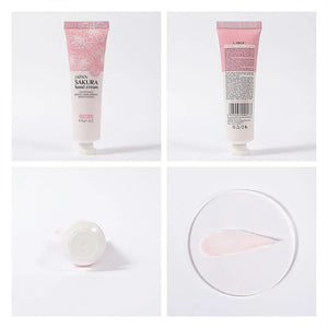 LAIKOU Sakura Hand Cream Deep Moisturizing & Restoring Hand Lotion for Dry Skin,Non-Greasy, Fast Absorbing Hand Care Cream