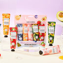 Meidian Fruit Fragrance Hand Cream Packaged Set of 5 Moisturizing and Hydrating Hand Cream Set for Autumn and Winter to Prevent Dryness and Cracking, Hand Care Cream for Skin Softening and Nourishment, Hand Moisturizing Cream