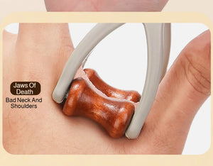 Wooden Finger Roller Massager Acupoint Relief Hand Joint Care Acupressure Massage Tool Hand Relaxation