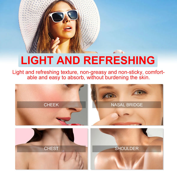 Sunscreen Stick Spf 50 for Oily Skin Face Sun Blocking UV Protective Moisturizing Refreshing Oil Control Solar Isolation Cream