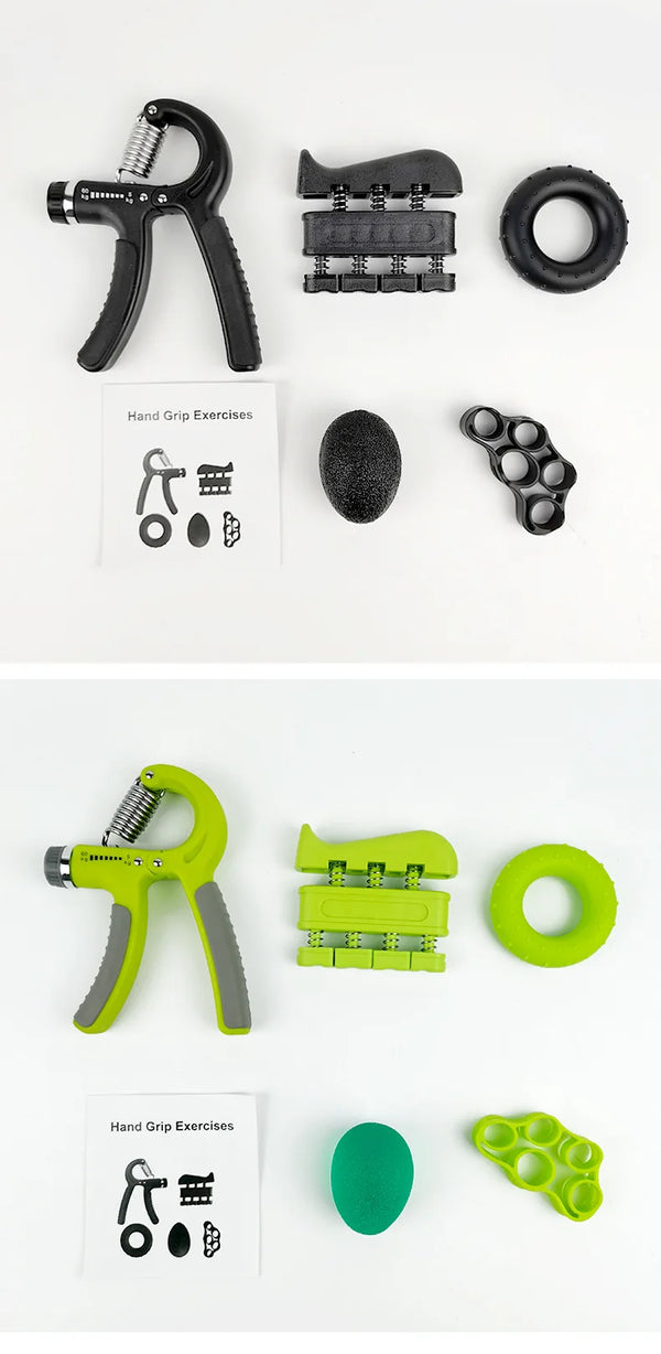 New 5PCS Adjustable Finger And Forearm Strengthening Kit - Improve Grip Strength And Flexibility With Resistance Hand Grippers