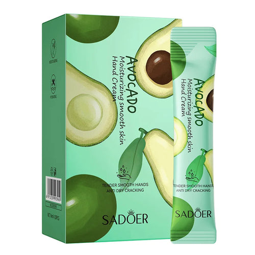 20 Sticks in a Box, Avocado Moisturizing and Hydrating Hand Cream, Moisturizing and Nourishing, Hand Cream, Face Cream, Body Cream, Multi-Use, Individually Packaged for Easy Portability, for Daily Skin Care and Travel.