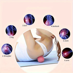Spiky Massage Balls for Feet, Back, Hands, Muscles - Firm, Medium and Soft Spiked Massager Rollers for Plantar, Exercise