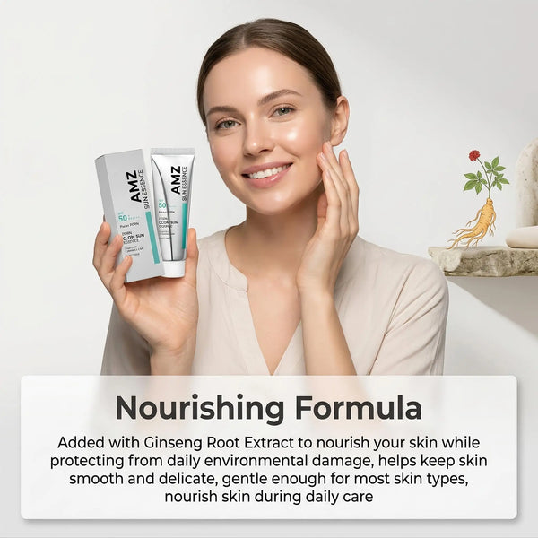 SPF 50 PDRN Facial Sunscreen Essence Broad Spectrum UV Defense Waterproof Moisturizing Refreshing Non Sticky Daily Face Sun Care