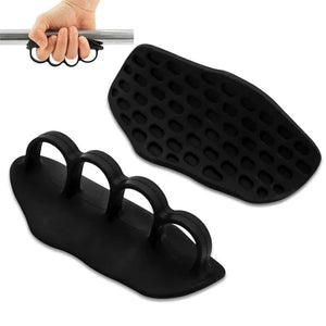 A Pair Anti-Slip Grip for Weight Lifting Pull-Ups Gym Training Unisex Ergonomic Rubber Hand Protector Strengthener Handle Gloves