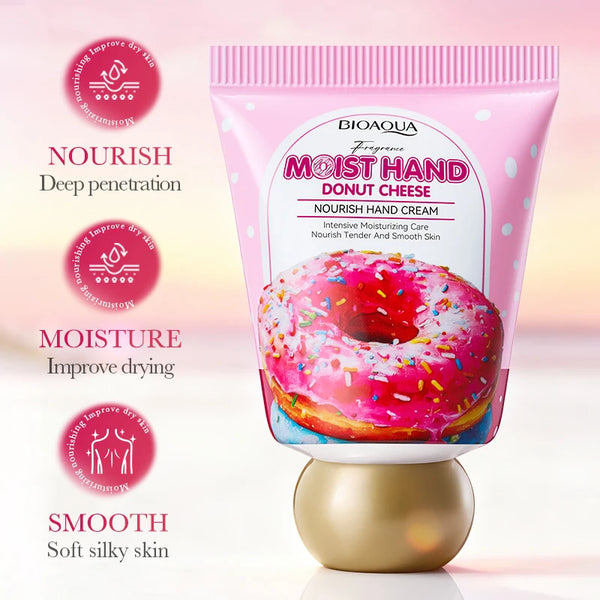 BIOAQUA Donut Chocolate Hand Cream Moisturizing Nourishing Anti-aging Anti Wrinkles Whitening Hands Skin Care Products