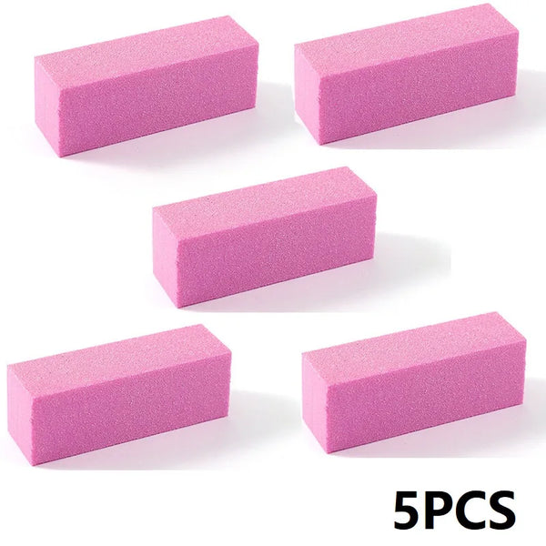 5/10PCS Nail Buffer Polishing Block Buffer for Polisher Manicure Buff Professional Sponge Nail File Milling Cutter for Manicure