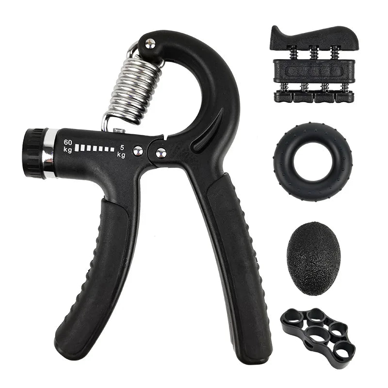 New 5PCS Adjustable Finger And Forearm Strengthening Kit - Improve Grip Strength And Flexibility With Resistance Hand Grippers