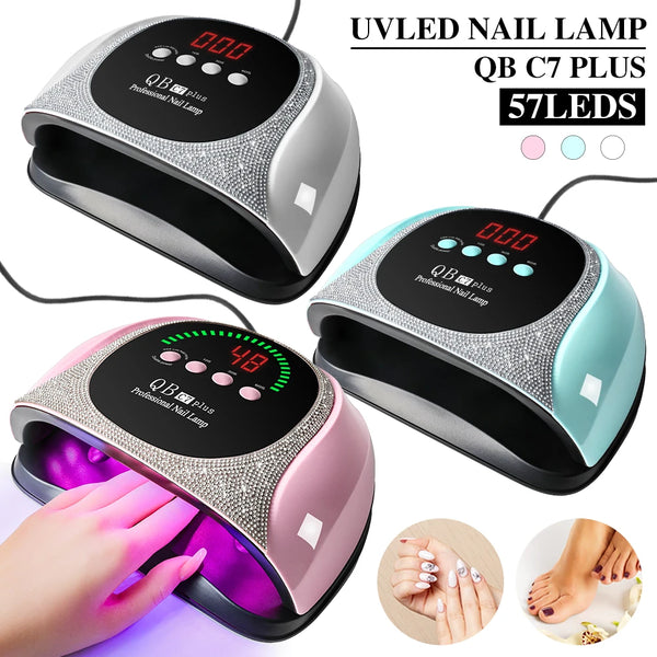 Manicure UV LED Nail Drying For Nails 57LEDS Gel Polish Curing UV Lamp With Diamond Design Professional Nail Dry Equipment