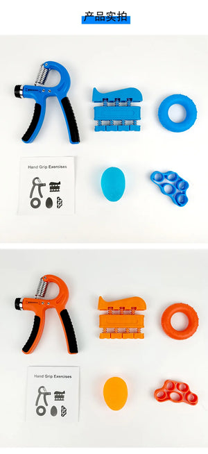 New 5PCS Adjustable Finger And Forearm Strengthening Kit - Improve Grip Strength And Flexibility With Resistance Hand Grippers