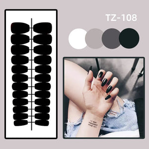 24pcs Long Coffin False Nails Press on Halloween Purple Nails Tip Pumpkin Castle Design Fake Nail Art Wearable Finished Manicure