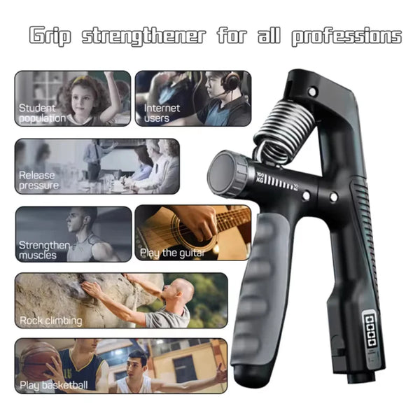 Adjustable Spring Finger Pinch Wrist Expansion Training Tool Smart Counting Grip Strength Enhancer Pliers