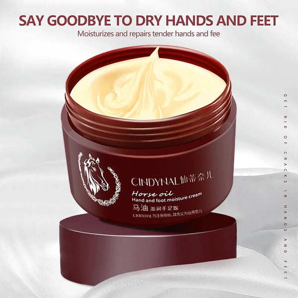 Horse Oil Skin Restoration Cream,110g Repair Hand Cream, Moisturizing Foot Cream,Foot Repair Cream,Anti Foot Cream for Women Men