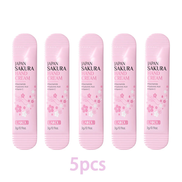 LAIKOU Cherry Blossom Hand Cream Moisturizing Nourishing Brightening Hydrating Hand Lotion Creams Intensive Repair Hand Balm