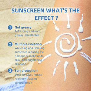 50ml Sunscreen for Face PF50+ PA++++ Sun Cream Birch Juice Moisturizing Skin Care Strong UV Protection korean Sunscreen