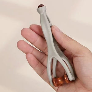 Finger/Hand Massager, Double-Sided Hardwood Massage Roller Tool