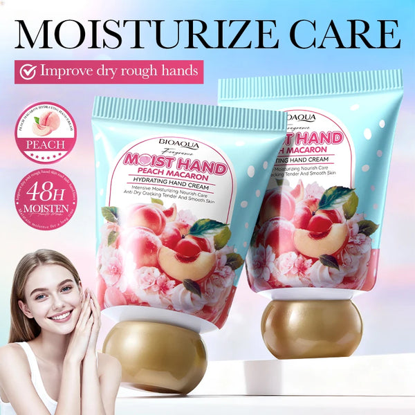 BIOAQUA Honey Peach Hand Cream Moisturizing Nourishing Anti-aging Anti Wrinkles Whitening Creams Hands Skin Care Products