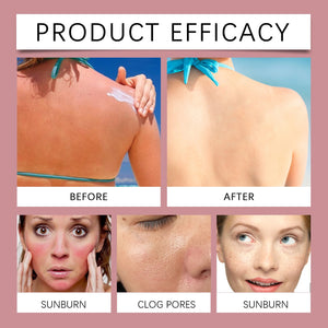 HOYGI Hydrating Protective Cream Centella Asiatica Face Cream Daily Sunscreen SPF 50 Moisturizing Facial Skin Body Sunblock Care