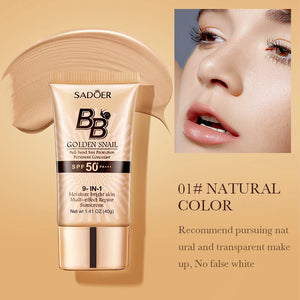 SPF50 Sunscreen BB Cream Face Makeup Foundation Primer Moisturizer Concealer Sun Block Protection Isolation