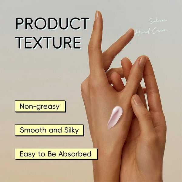 LAIKOU Sakura Hand Cream Deep Moisturizing & Restoring Hand Lotion for Dry Skin,Non-Greasy, Fast Absorbing Hand Care Cream