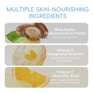 LAIKOU Milk Hand Cream Intensive Hydration Fast-Absorbing Smoothing Repair Dry Cracked Skin Vitamin C Enriched