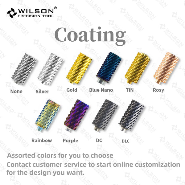 WILSON Small Barrel Smooth Top Bits-Tools/Nails/Manicure/Nail Accessories/Drill Bits