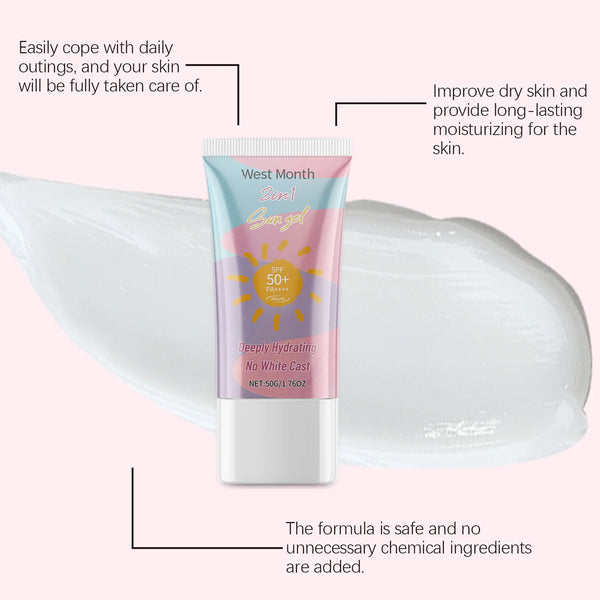 Resist UV Sun Gel Broad Spectrum Anti Sunlight Sunburn High Sun Protection Hydrating Long Lasting Outdoor Sport SPF50 Sunscreen