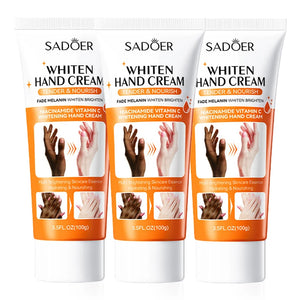 1/2/3pcs SADOER 100g Moisturizing Hand Cream Tender Nourish Non Greasy Brightening Hydrating Beauty Hands Travel Size Skin Care