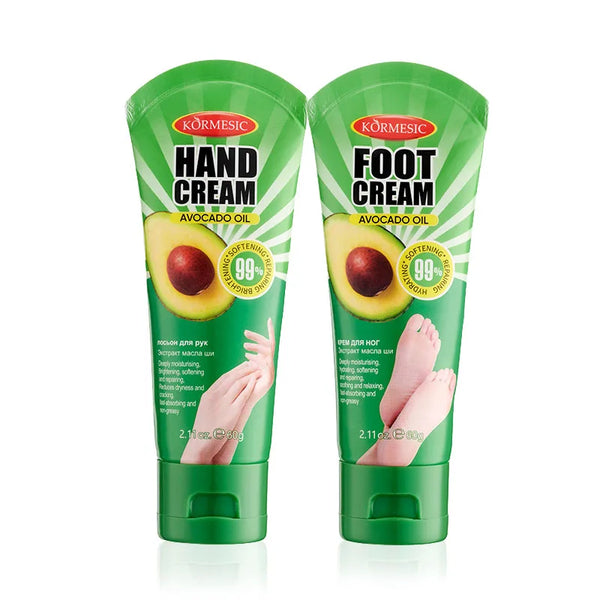 KORMESIC Avocado Hand Foot Cream Moisturizing Nourishing Anti-Wrinkle Hydrating Hands and Feet Skin Care