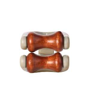 Finger/Hand Massager, Double-Sided Hardwood Massage Roller Tool