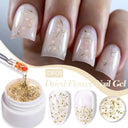 LILYCUTE 7ml Non Stick Hand Solid Extension Gel Nail Polish 3D Auroras Effect Carving Flower Function For Finger ProlongHard Gel