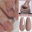 LILYCUTE 7ml Non Stick Hand Solid Extension Gel Nail Polish 3D Auroras Effect Carving Flower Function For Finger ProlongHard Gel