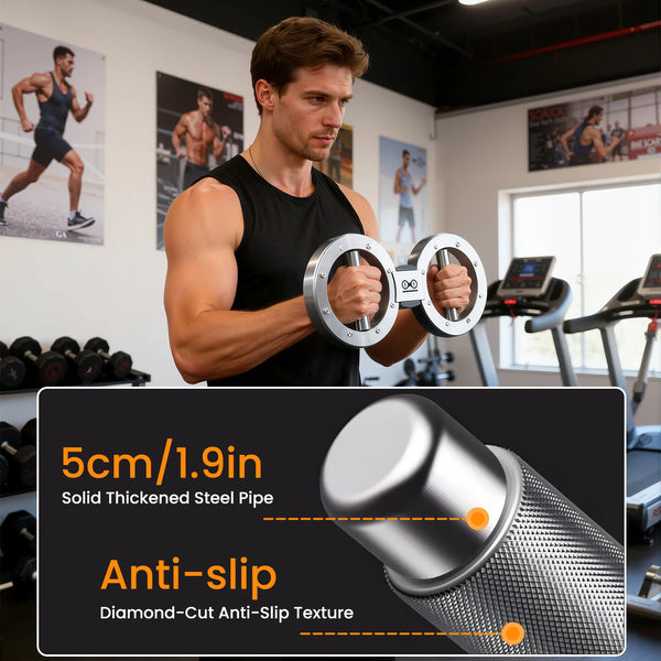 Rotator Machine Forearm Exerciser Arm Trainer With Adjustable Resistance 8-15Lbs 360° Rotatable Multifunctional Grip Strength Trainer for Home Boxing Gym