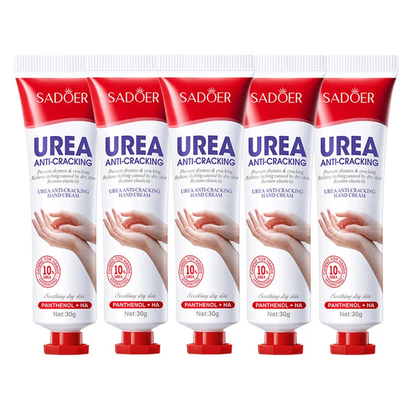 3/5pcs SADOER 10% Urea Anti-Cracking Hand Cream Panthenol HA Deep Moisturizing Improve Dryness Repair Cracked Hands Skincare 30g