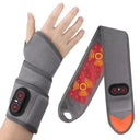 Cordless Heating Wrist Guard 660&850nm Red Light Hot Compress Wristband 3 Levels Electric Vibration Massage Hand Wrist Brace