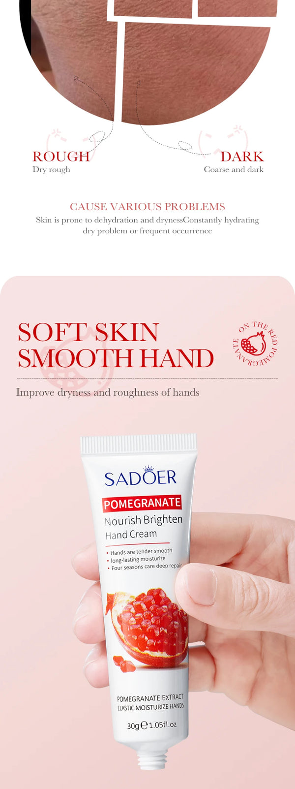 Wrinkle Removal Hand Cream Soften Whitening Moisturizing Cracked Repair Hands Creams Anti-Crack Wrinkle Skin Care