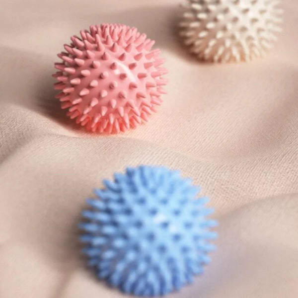 Spiky Massage Balls for Feet, Back, Hands, Muscles - Firm, Medium and Soft Spiked Massager Rollers for Plantar, Exercise