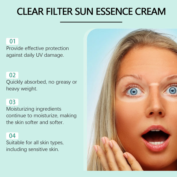 Anti Sun Cream SPF50 UV Defense Broad Spectrum Sunlight Protection Reduce Redness Hydrating Waterproof Prevent Sunburn Sunscreen