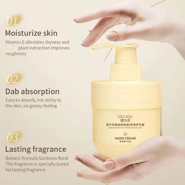 Moisturizing Vitamin E Hand Cream Gardenia Essential oil Body Cream Lasting Fragrance Anti Drying Smooth Winter Hand Skin Care