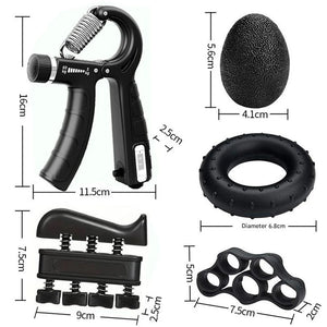 Mechanical Counting Grip Strength Trainer With Finger Exerciser For Muscle Building Hand Injury Recovery Rehabilitation Training