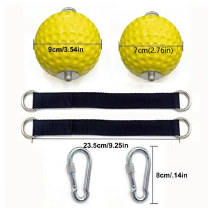 Ball-shaped Grip Strength Trainer Pull-up Assistance Wooden Forearm Trainer Stable Workout Finger Strengthener Bouldering