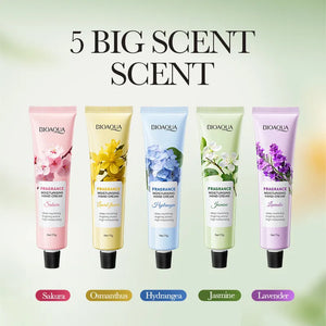 75g BIOAQUA Lavender Sakura Moisturizing Hand Cream Jasmine Moisturizing Nourishing Hydrating Hands Moisturizer Skin Care