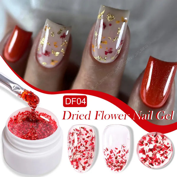 LILYCUTE 7ml Non Stick Hand Solid Extension Gel Nail Polish 3D Auroras Effect Carving Flower Function For Finger ProlongHard Gel