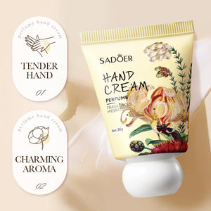 30g Garden perfume Hand Cream Plant Extract Moisturizing Flowers Nutrients Dry Crakced Repair Soft Whitening Oil Control Rose